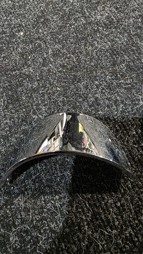 Chrome headlight peak visor - chrome,