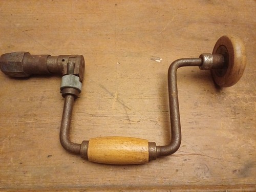 Vintage hand brace long - brace, 13.5