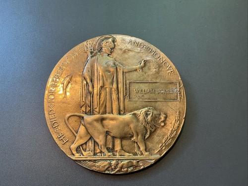 Ww1 memorial plaque william - ww1,