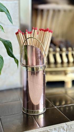 Brass fire place - place, match