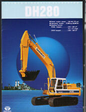DAEWOO "DH280" Tracked Hydraulic Excavator Brochure Leaflet