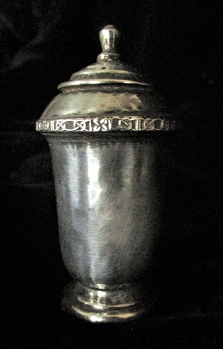 Vintage sterling pounce pot - vintage,