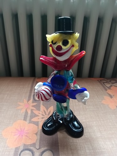 Murano vintage art - glass, clown