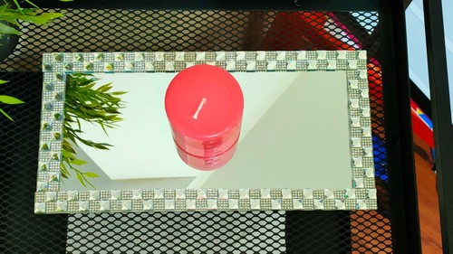 Diamante lace mirror - diamante,