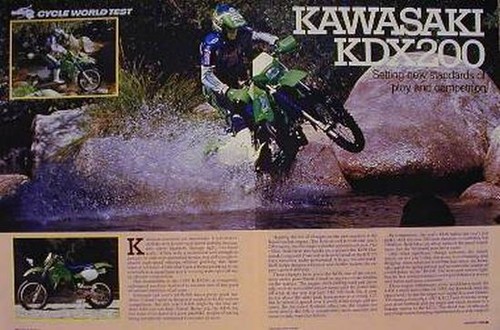 1989 kawasaki kdx200 - kawasaki,
