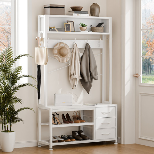 Hall tree entryway - 1,
