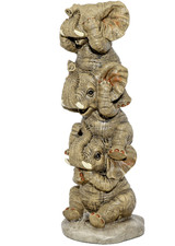 Three Wise Elephants Ornament