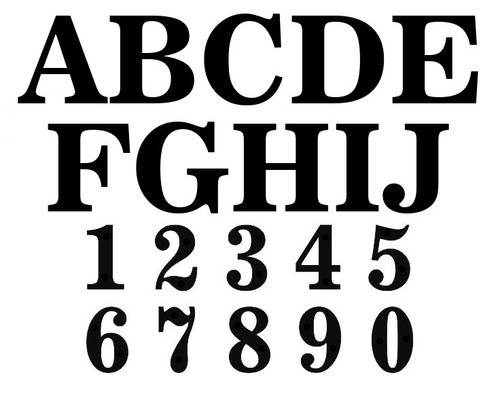 Acrylic door house letters - acrylic,