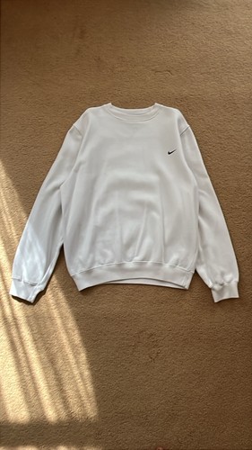 Vintage white nike jumper - white, size