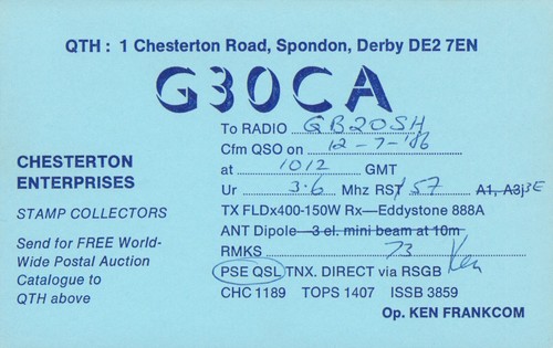 Qsl card radio uk g3oca - 1,