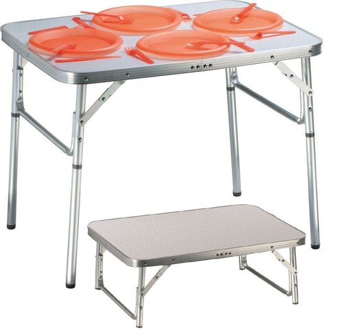 Foldable aluminium camping - aluminium,