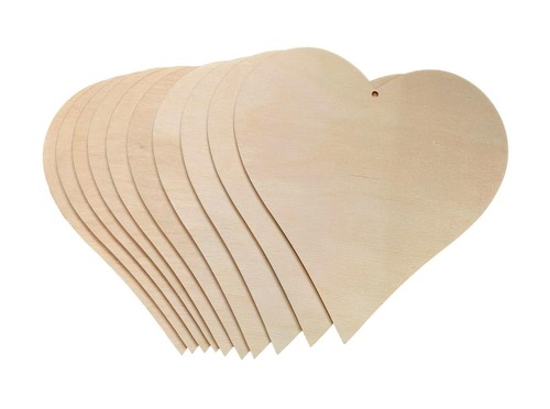 Wooden plywood heart - heart, 20