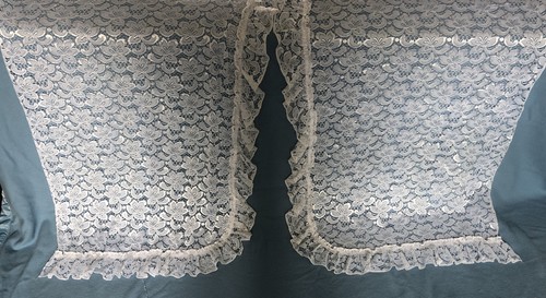 Vintage white floral - vintage, net