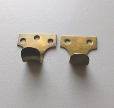 Pair Vintage Solid Brass Sash