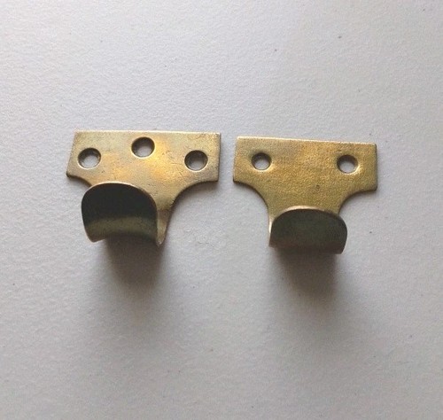 Pair vintage solid brass - pair,