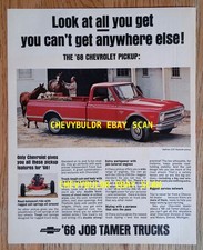 1968 Chevy C/10 Pickup Lrg Vintage Ad "Look At All You Get You Can't Get..."