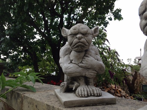 Grumpy gargoyle garden - (new), gargoyle,garden