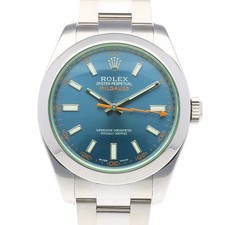 ROLEX Milgauss Watches 116400GV Stainless Steel random Z blue overhauled used