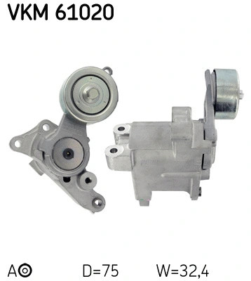 Tensioner pulley ribbed - pulley, v-ribbed