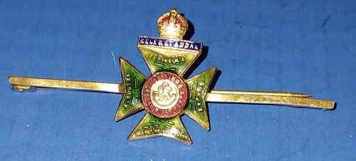 Vintages 9ct gold - &, enamel