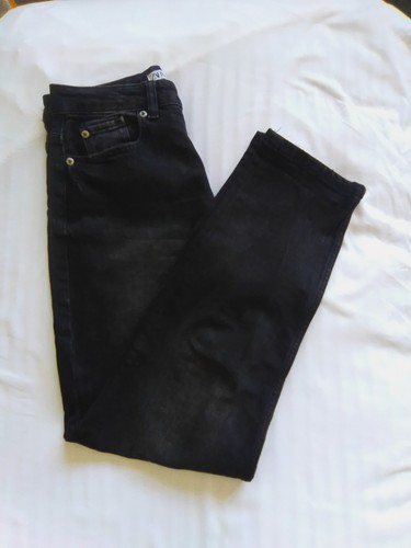 Zara black straight leg - black, jeans
