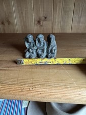 Vintage Brass 3 Miniature Wise