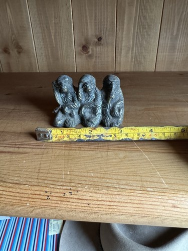Vintage brass miniature - 3, wise
