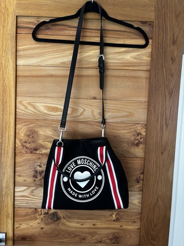 Moschino love black canvas - love,