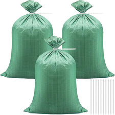 Heavy Duty Sand Bags 20pcs 50x80cm Woven Rubble Sacks Garden Waste Builders