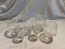 6 x STUART Crystal "LITCHFIELD / SALISBURY" Cut Pattern Glasses Signed