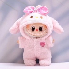 Labubu Doll Clothes Pink Doll