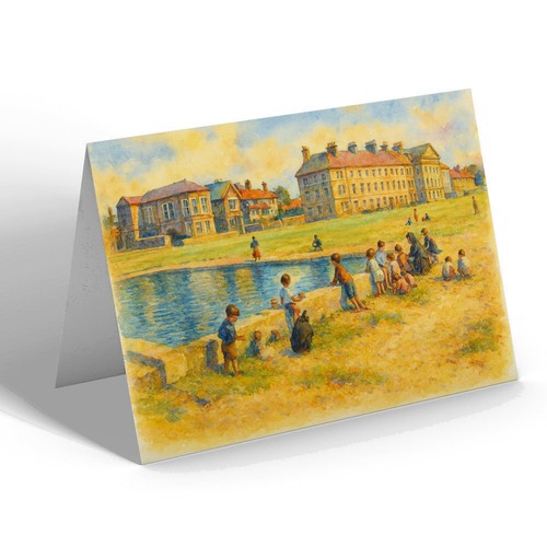 Notelet model yacht pond - -,