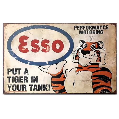 Esso retro garage man - esso,