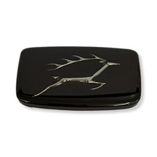 Triumph STAG ** Grille badge BLACK MK2 ** NEW - 725764 Insert