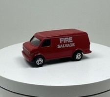 Corgi Juniors U.S. Van Red Fire Salvage Die Cast Toy Model Vehicle
