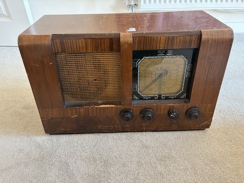 Vintage valve radio - vintage,