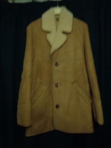 Sheepskin coat mens - mens, vintage