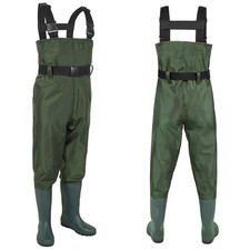 Fishing Chest Waders With Belt Sizes 7 - 12 Nylon Waterproof Fly Coarse Fishing