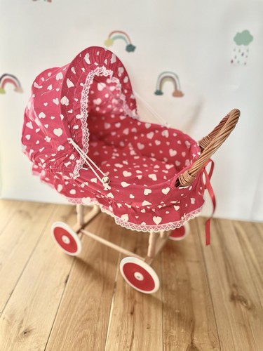 Dolls pram with folding hood - pram,
