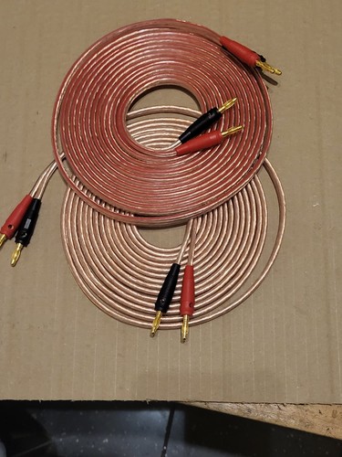 Speaker cables with gold - speaker,