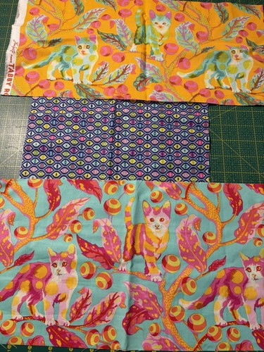 Tula pink fabric - pink, *tabby
