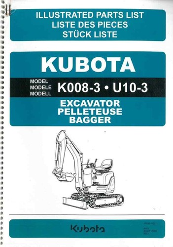 Kubota excavator k008 - kubota,