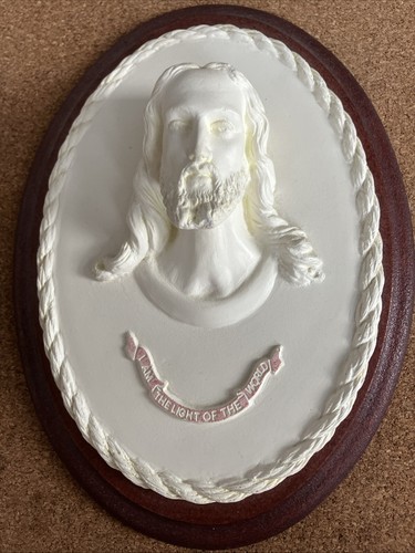 Vintage jesus small plaque - small,