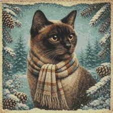 Burmese Kitten Cat Comfort in