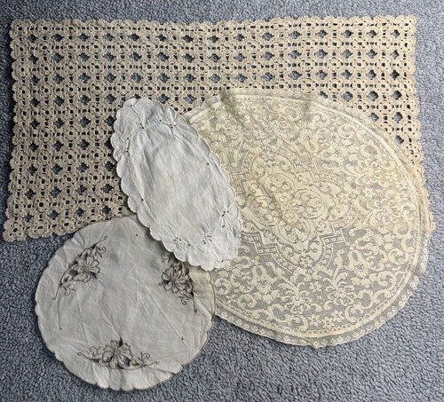 Vtg assorted linens - vtg,