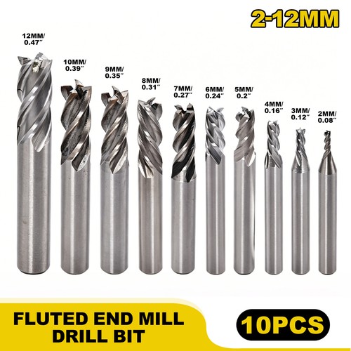 10pcs end mill - 4, flute