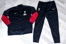NIKE LIVERPOOL FC  DRI-FIT FOOTBALL TRACKSUIT / BNWT / UK LARGE / BLACK