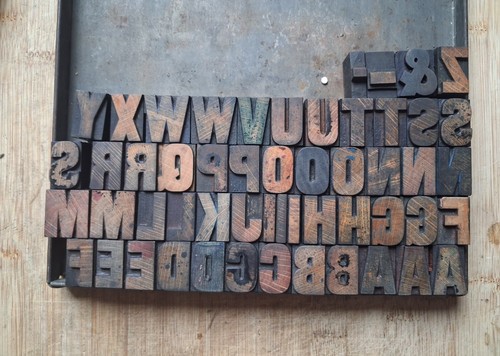 Wooden letterpress printers - letterpress,