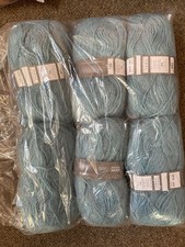 Vintage Webster adore Mohair Double Knitting Wool Yarn 6 X 50g Light Turquoise