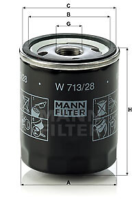 Oil filter mann - filter, w